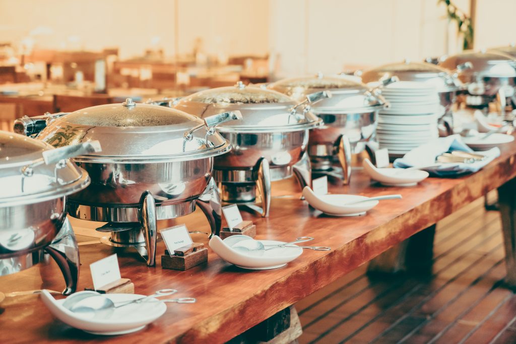 Catering buffet in hotel restaurant